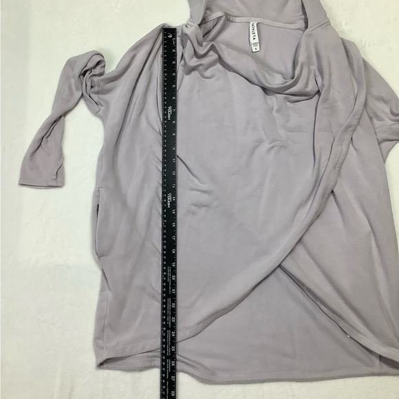 Athleta Oversized Hoodie Sz Small Gray Lavender - Picture 10 of 10